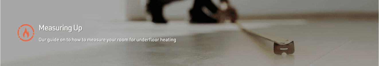 Cozy warm underfloor heating room